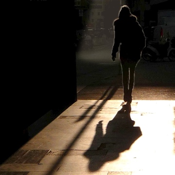 the shadow of the woman